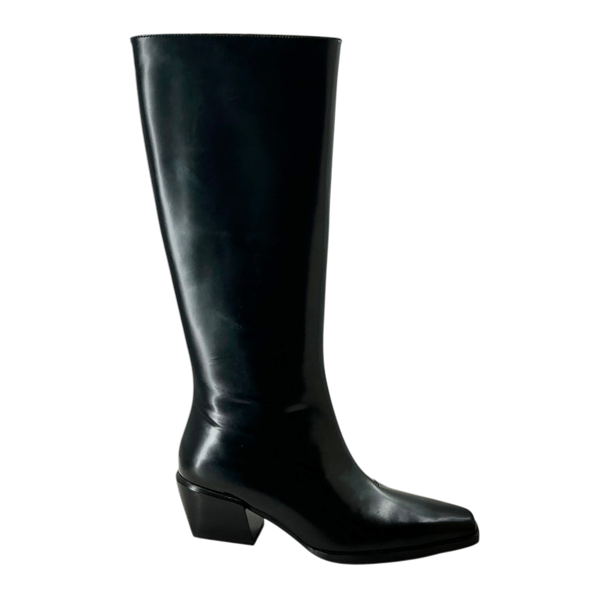 Rag & Bone Black Leather Joni Knee-High Boots