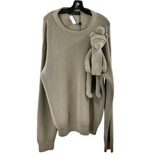 Louis Vuitton x Virgil Abloh Stitched Teddy Bear Knit Sweater - Tan/Beige