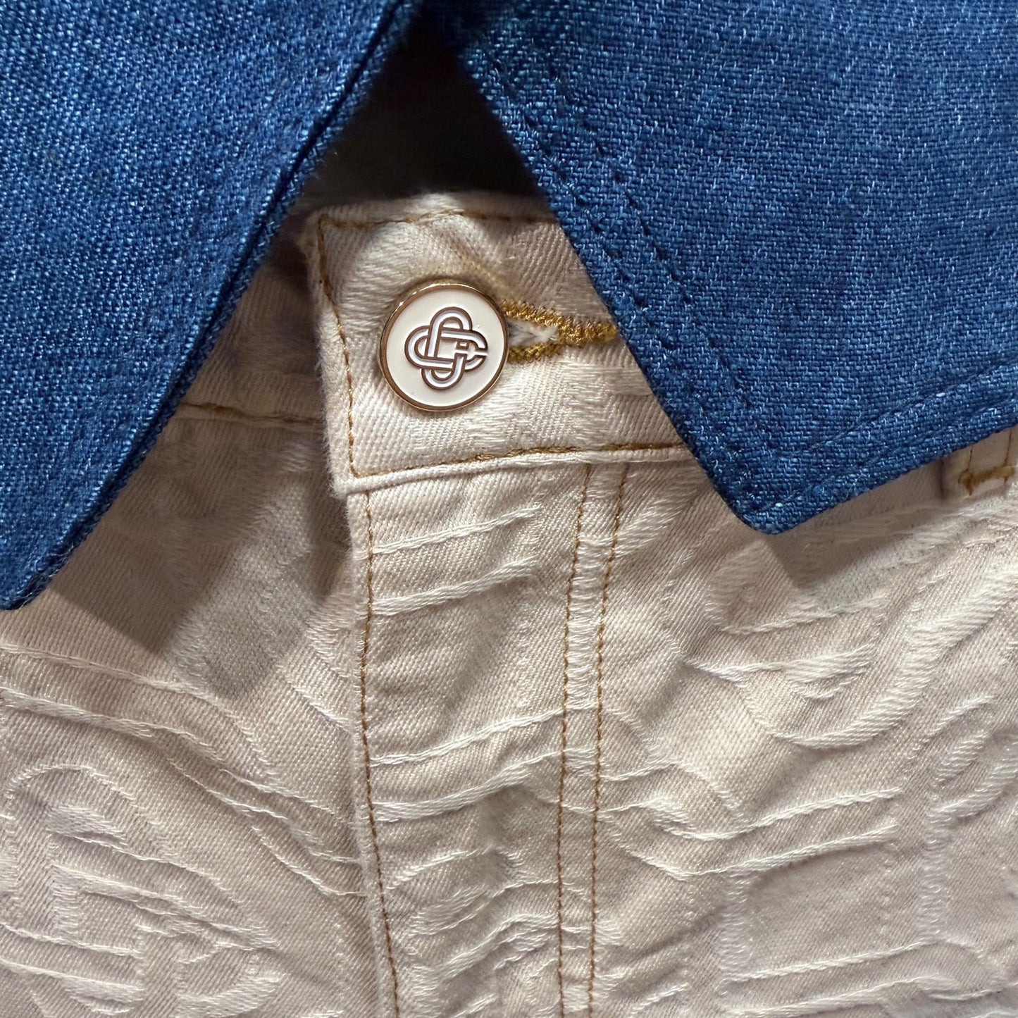 Casablanca Ecru Emboss Skirt