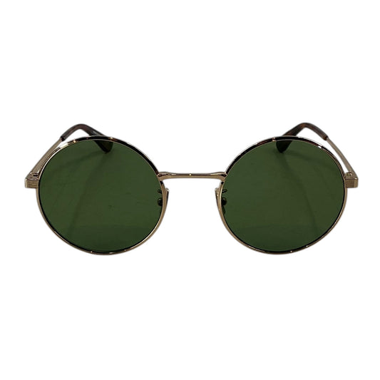 Saint Laurent SL 692 Gold & Green Oval Sunglasses