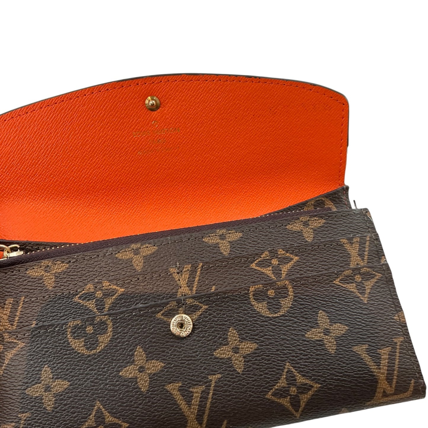 Louis Vuitton Monogram Canvas Emilie Wallet in Piment