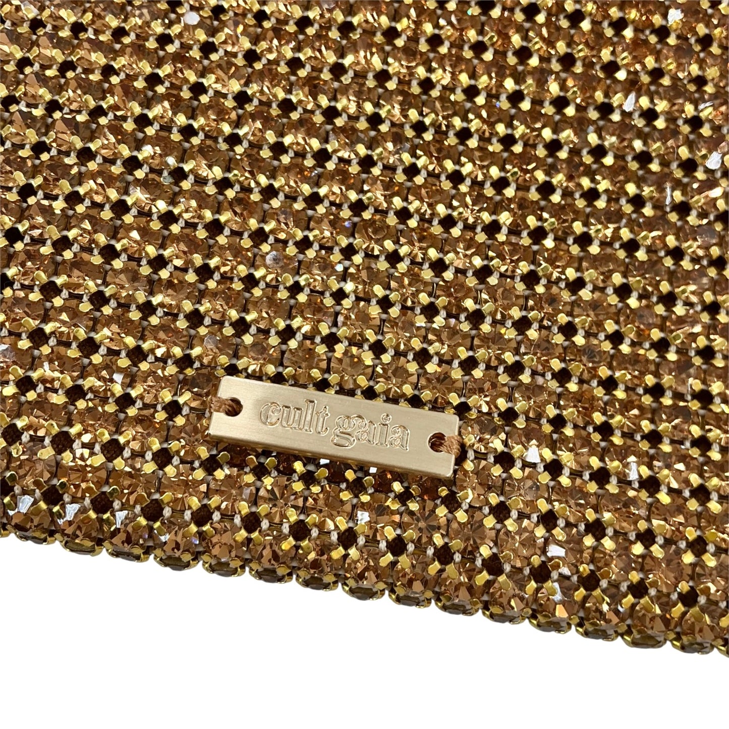 Cult Gaia Lucinda Nano Rhinestone Top Handle Clutch Bag