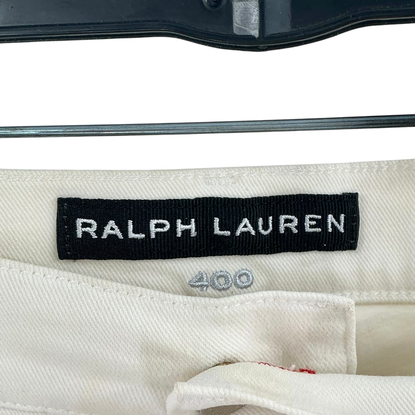 Ralph Lauren Women's Cream Moto Skinny Jeans