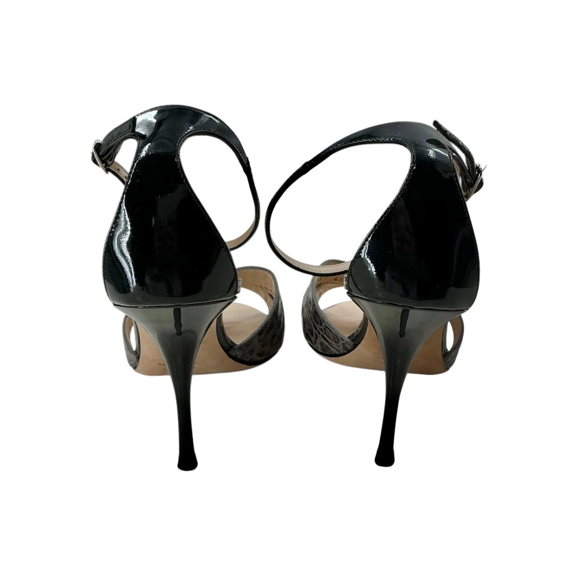 Giuseppe Zanotti Beverly Alligator-Embossed Strappy Heels