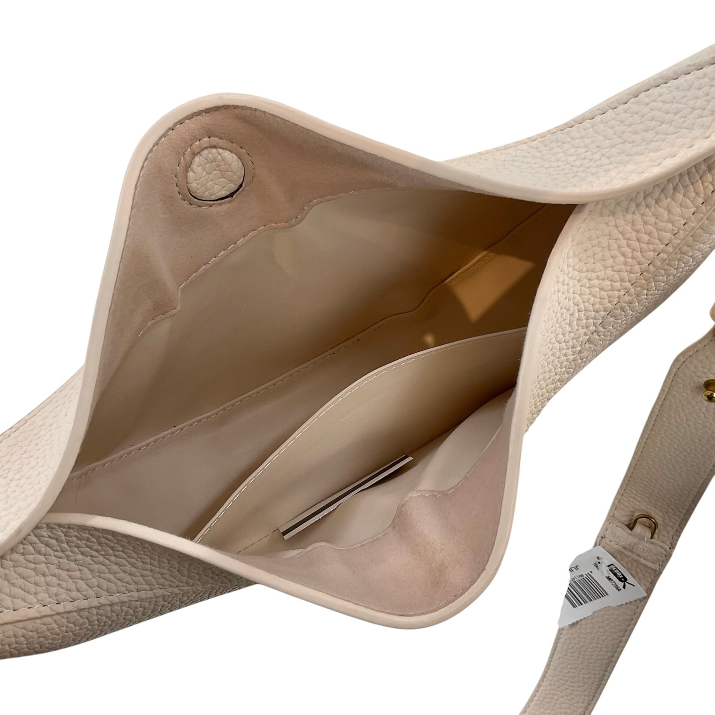 Songmont Medium Luna Bag – Ivory Pebbled Full-Grain Leather