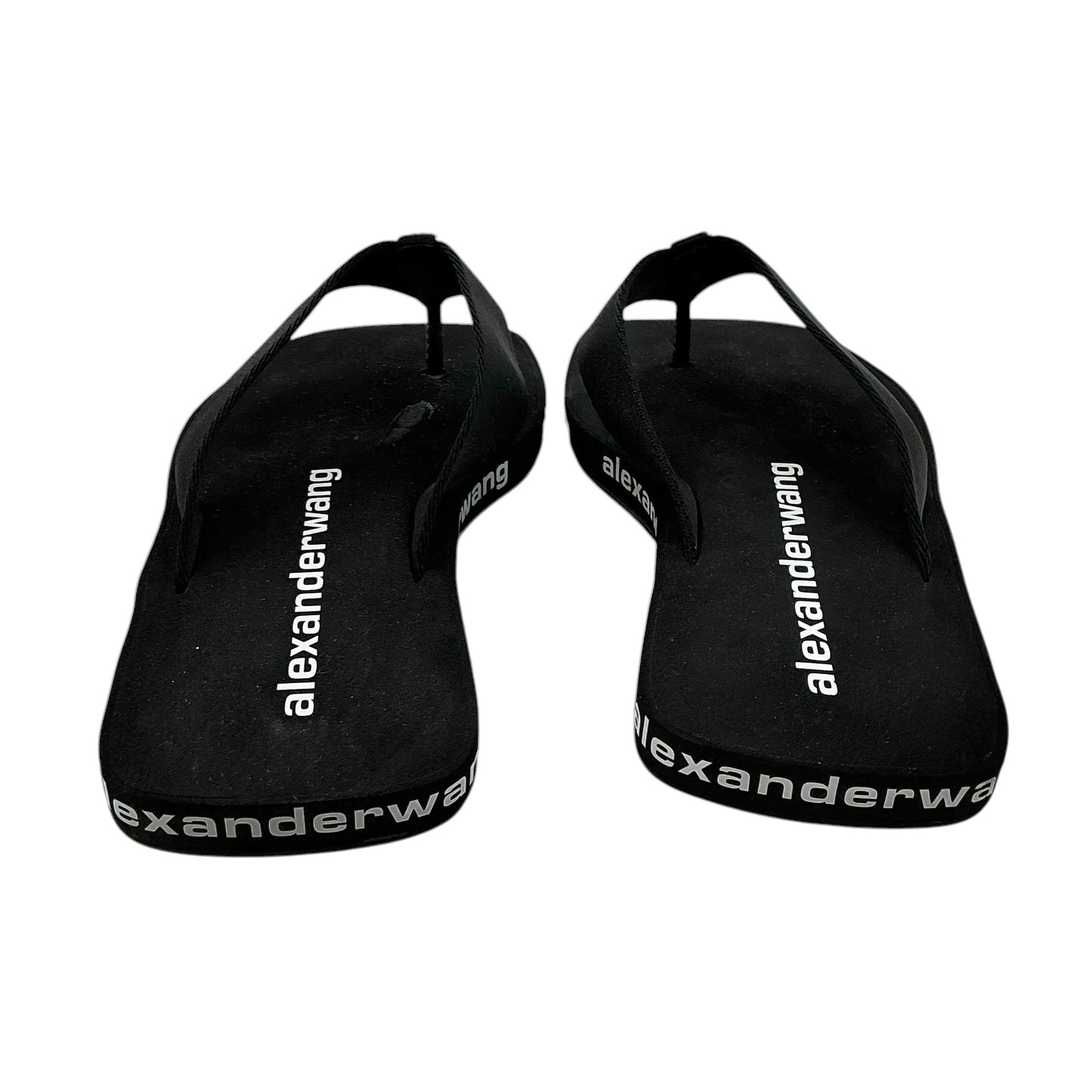 Alexander Wang Logo Wedge Flip Flop Sandals