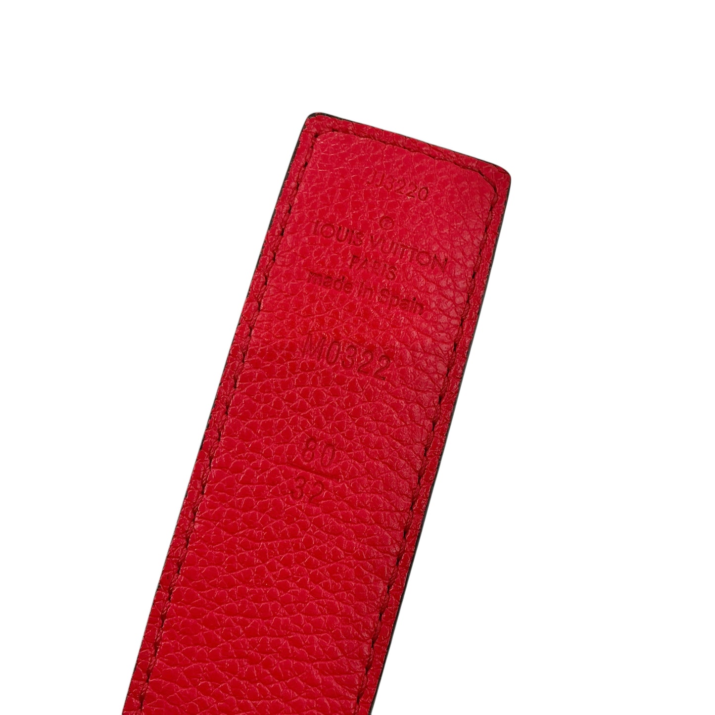 Louis Vuitton Monogram 30mm LV Initiales Reversible Belt Size 80 / 32