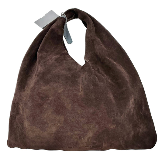 THE ROW Small Bindle Suede Hobo Bag – Espresso / Dark Chocolate Brown
