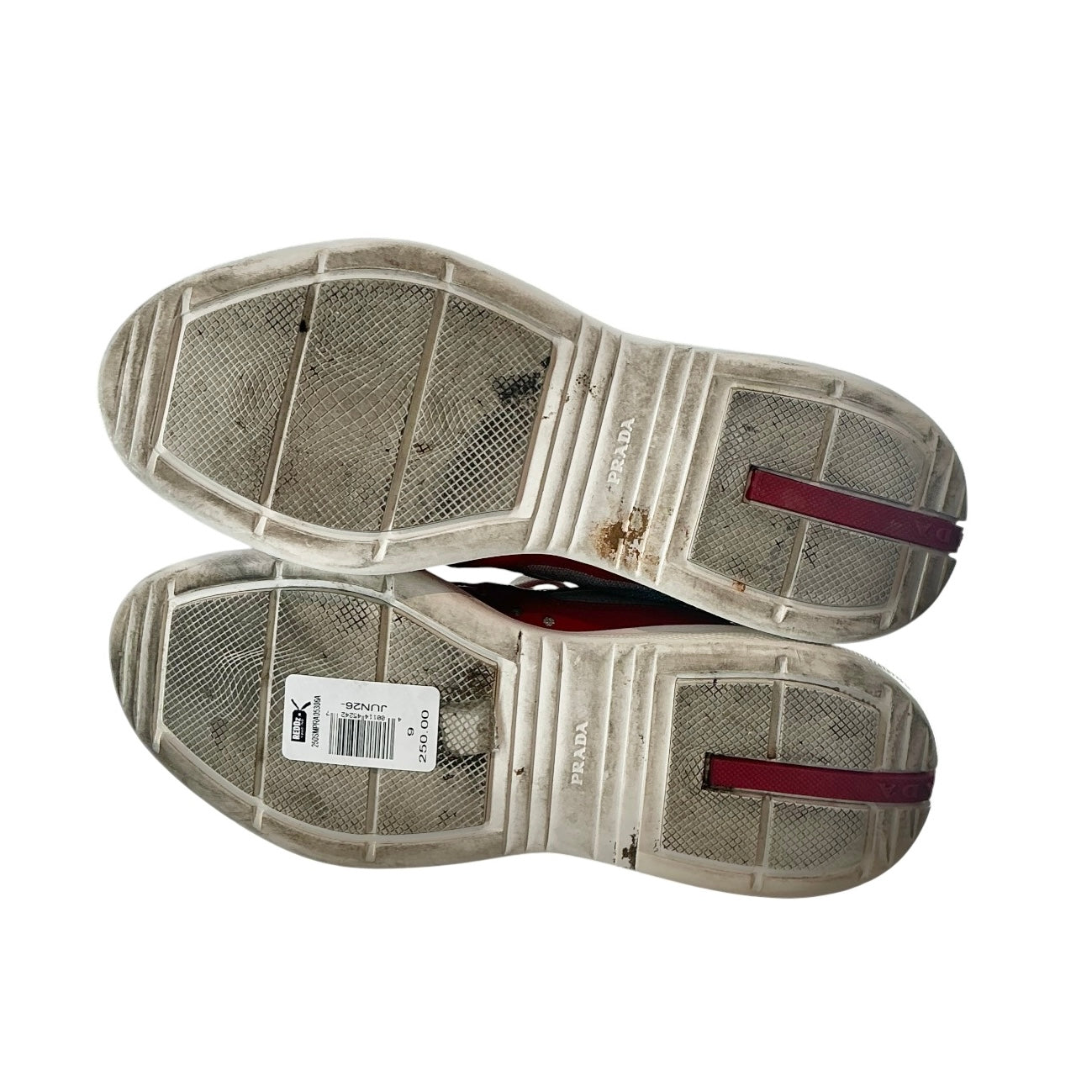 Prada America's Cup Patent Leather & Technical Fabric Sneakers