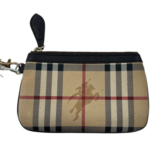 Burberry Haymarket Check Coated Canvas Zip Pouch