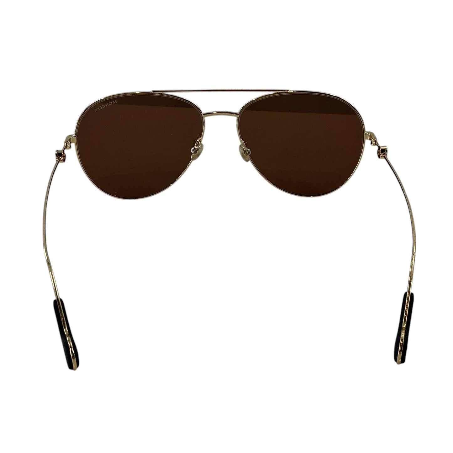 Moncler Gold Metal Aviator Sunglasses