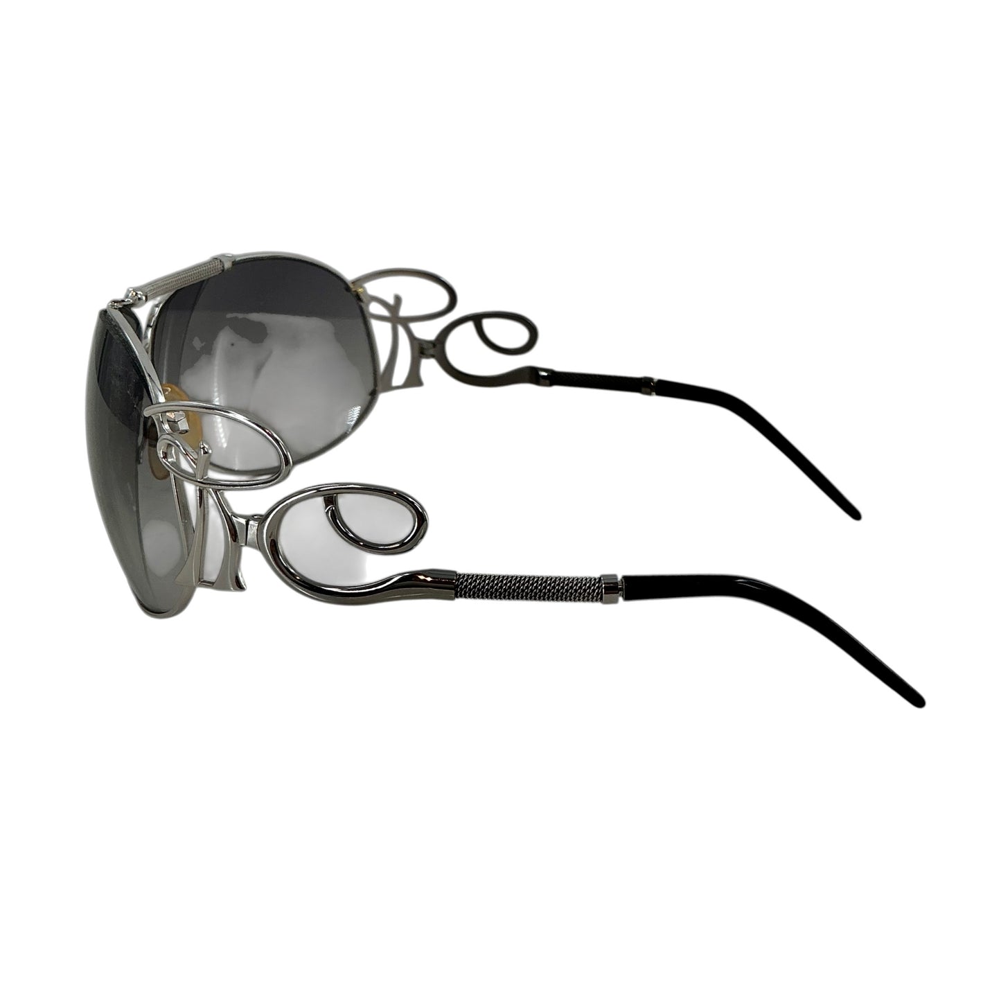 Roberto Cavalli Silver Cameia 300S Shield Sunglasses