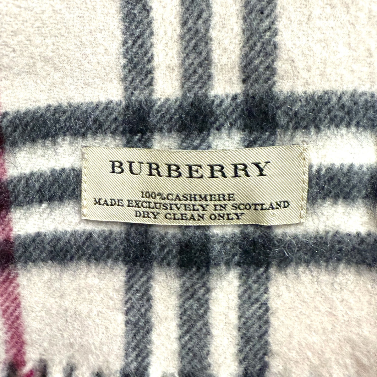 Burberry Check-Pattern Fringed Scarf