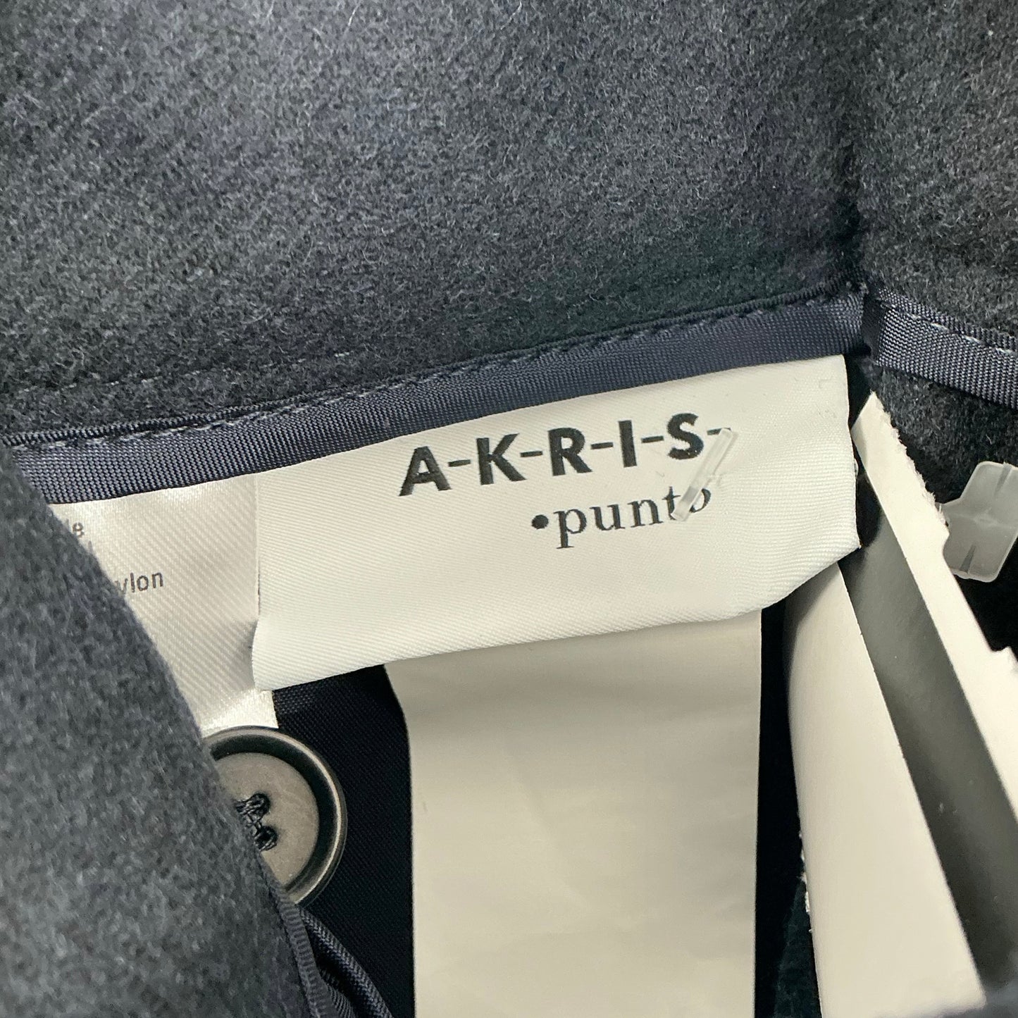 Akris Punto Navy Blue Wide-Leg Trousers