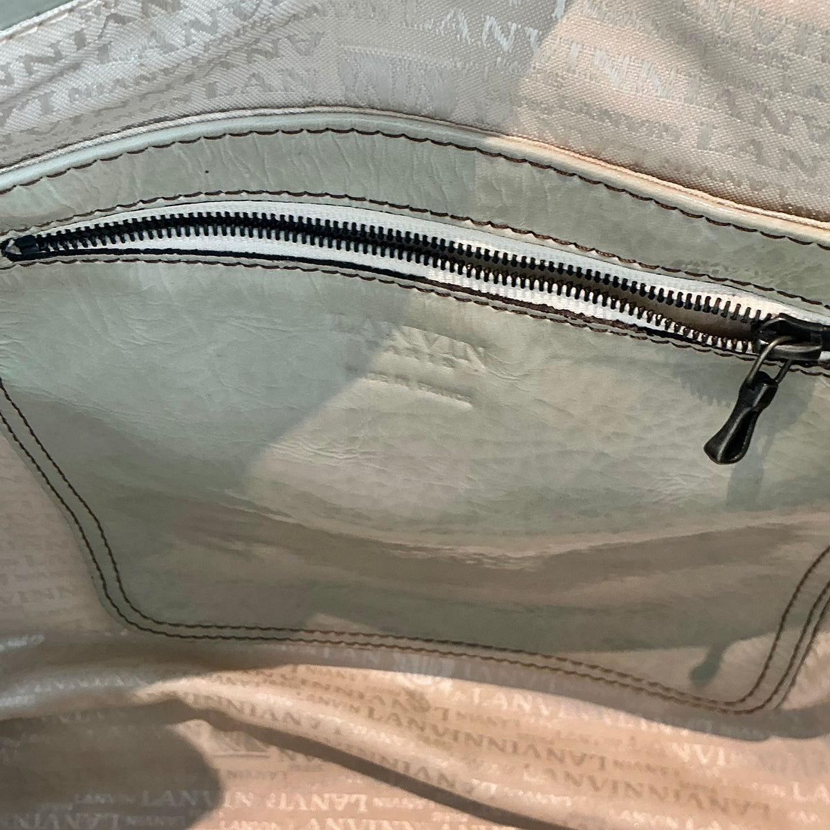 Lanvin Kentucky Patent Leather Slouchy Tote Bag – Mint Green
