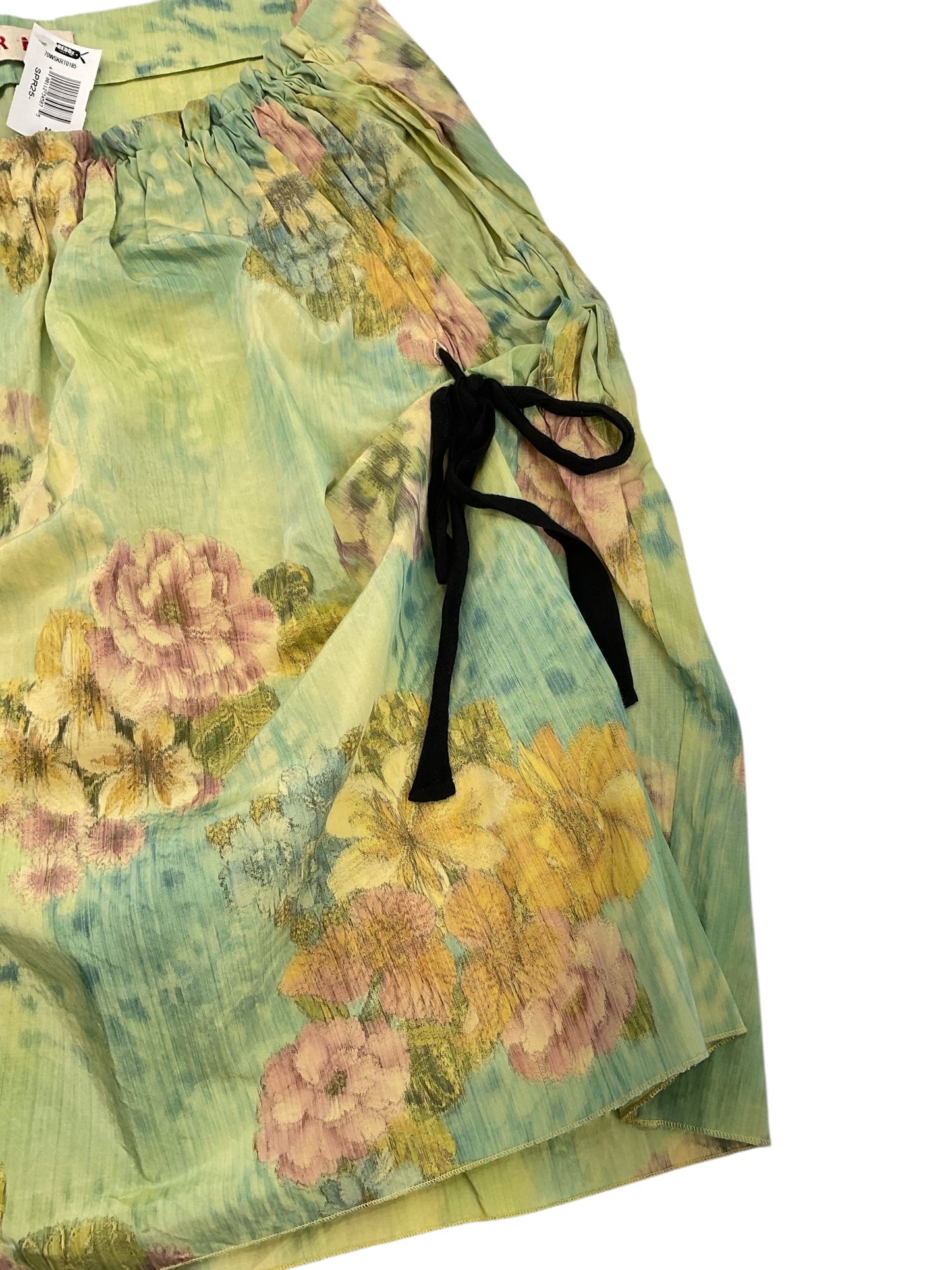 Marni Drawstring Floral Print Skirt