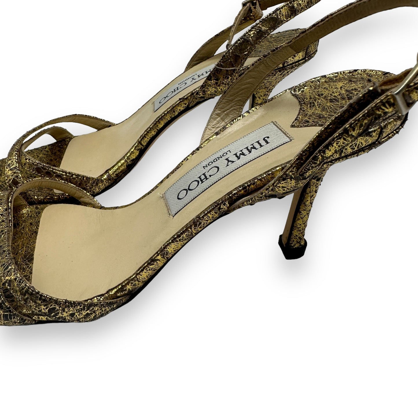 Jimmy Choo Snakeskin Animal Print Slingback