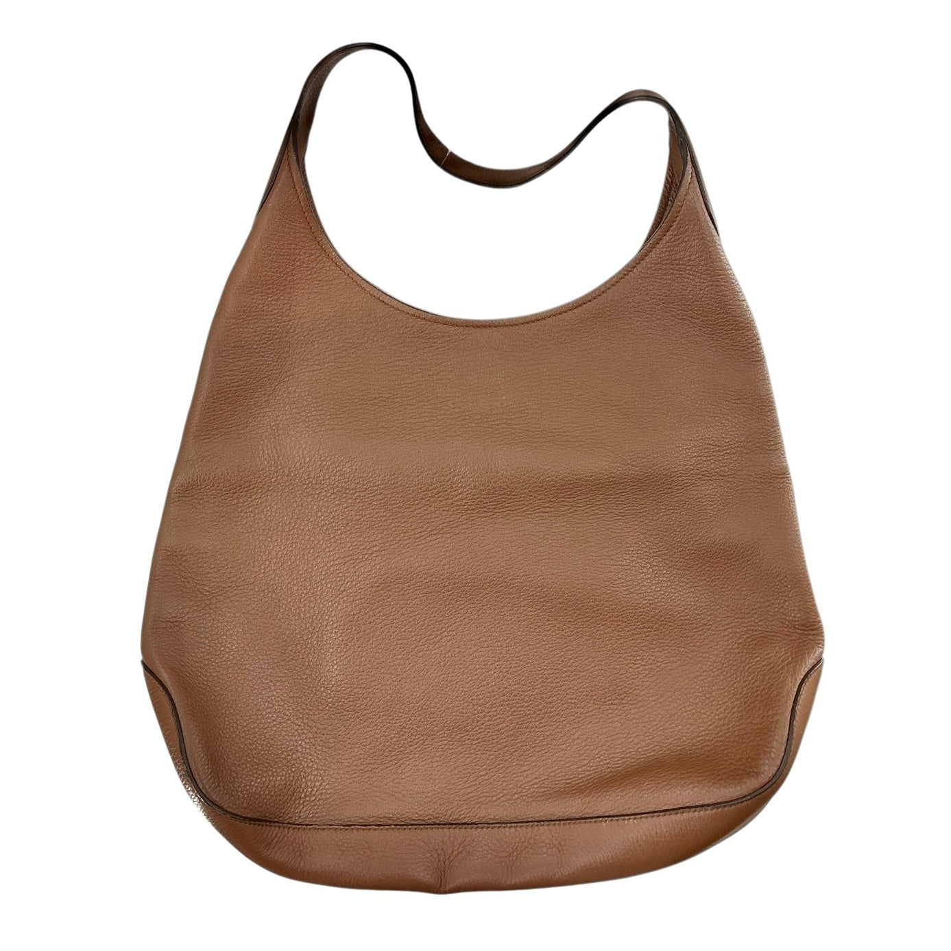 Prada Vitello Corsica Pocket Hobo Bag in Cannella Brown
