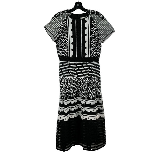 Jonathan Simkhai Mixed Print Lace Midi Dress