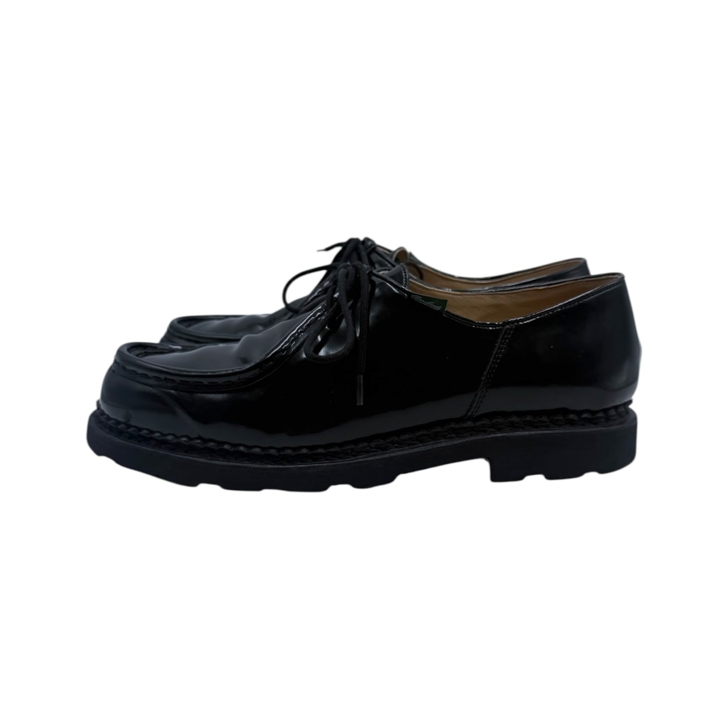 Paraboots Michael Gloss Noir Moc-Toe Derby Shoes