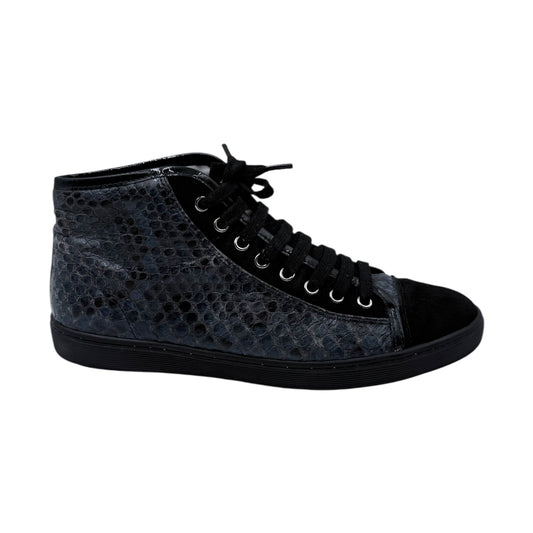 Tod’s Blue Python High Top Sneakers