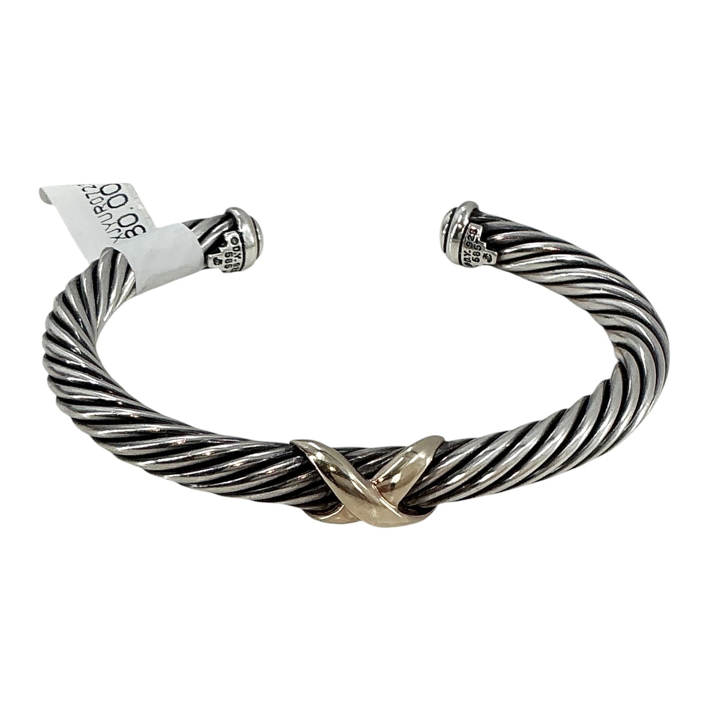 David Yurman X Classic Cable Station Cuff Bracelet