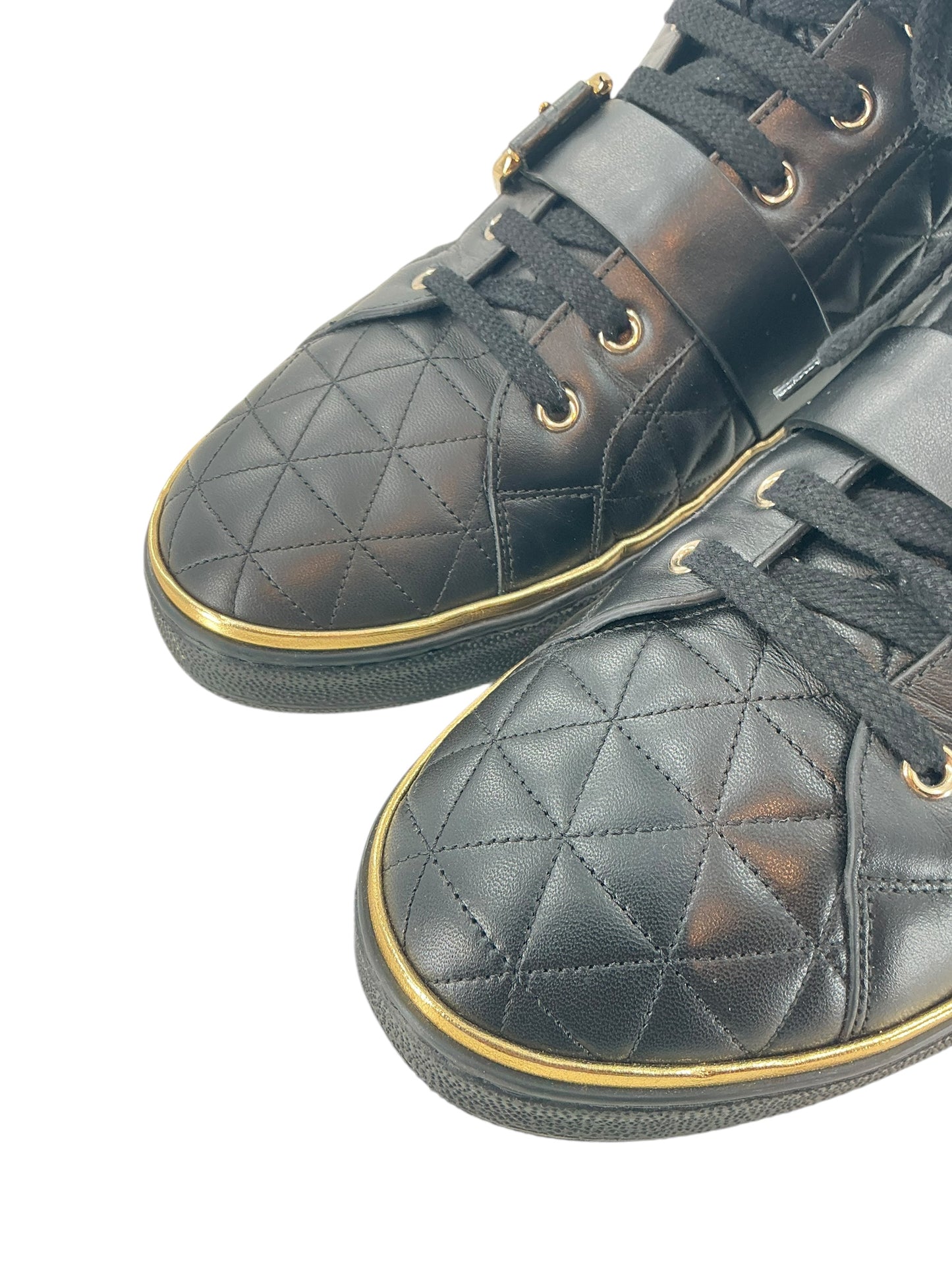 Balmain Quilted High-Top Sneaker sz 45