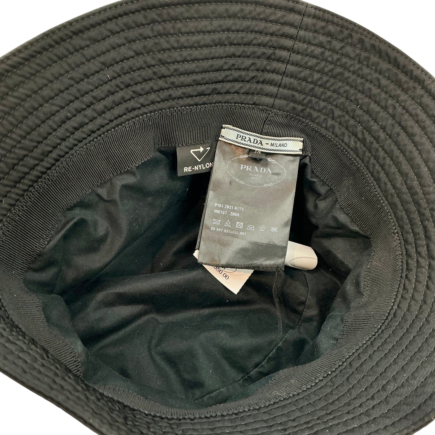 PRADA Re-Nylon Bucket Hat Black Triangle Logo