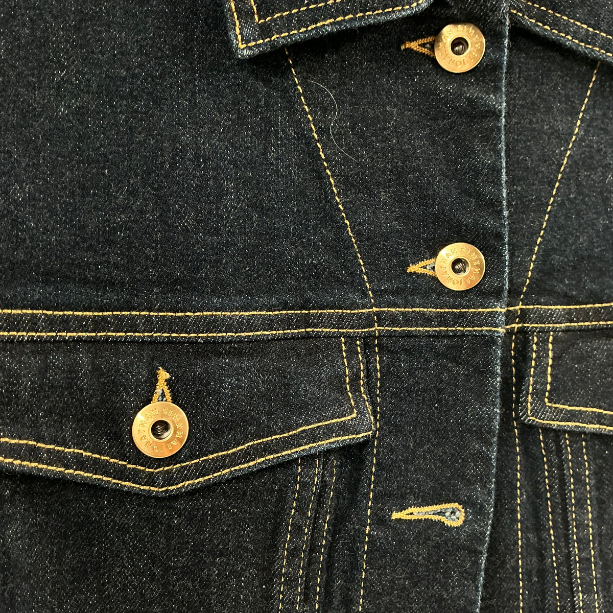 Jonathan Simkhai Dark Wash Denim Trucker Jacket