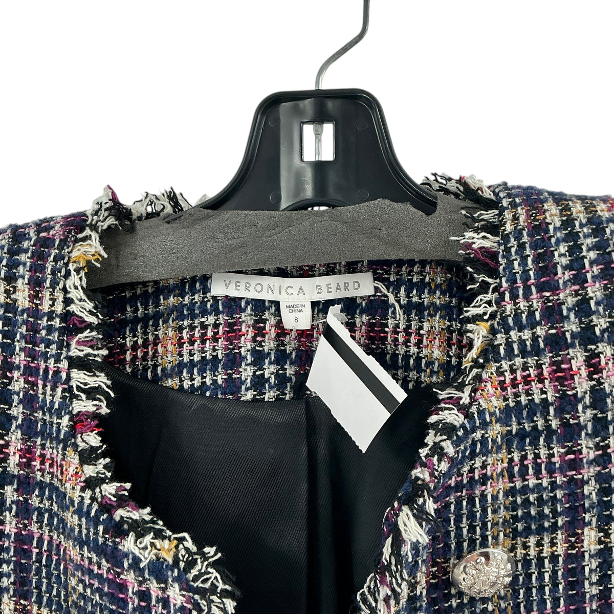 Veronica Beard Jerry Metallic Tweed Dickey Jacket
