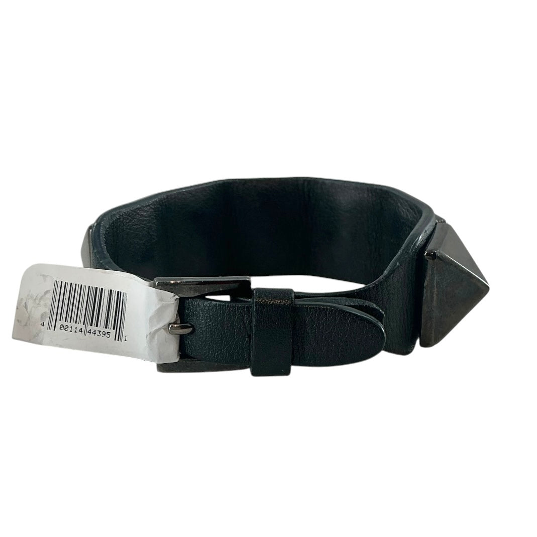 Valentino Garavani Rockstud Noir Leather Bracelet