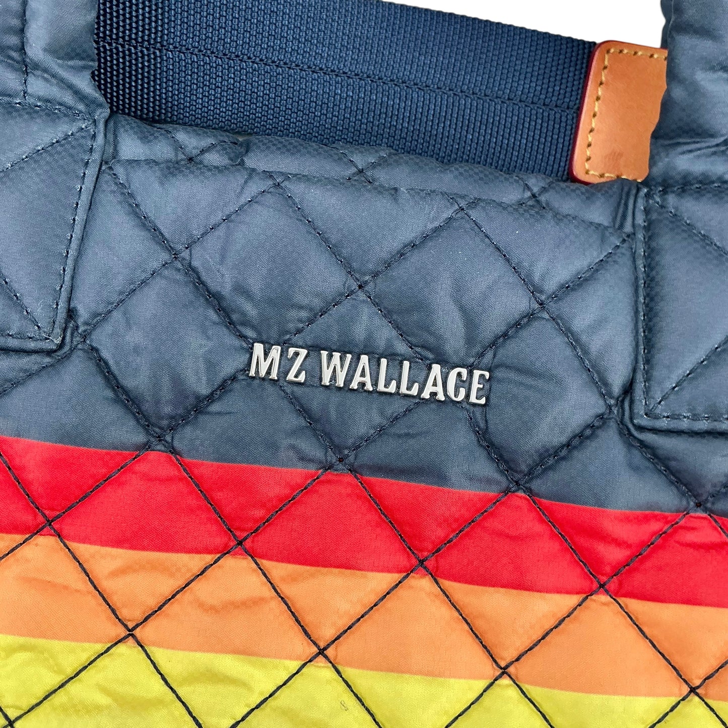 MZ Wallace Dawn Rainbow Stripe Mini Metro Tote Deluxe