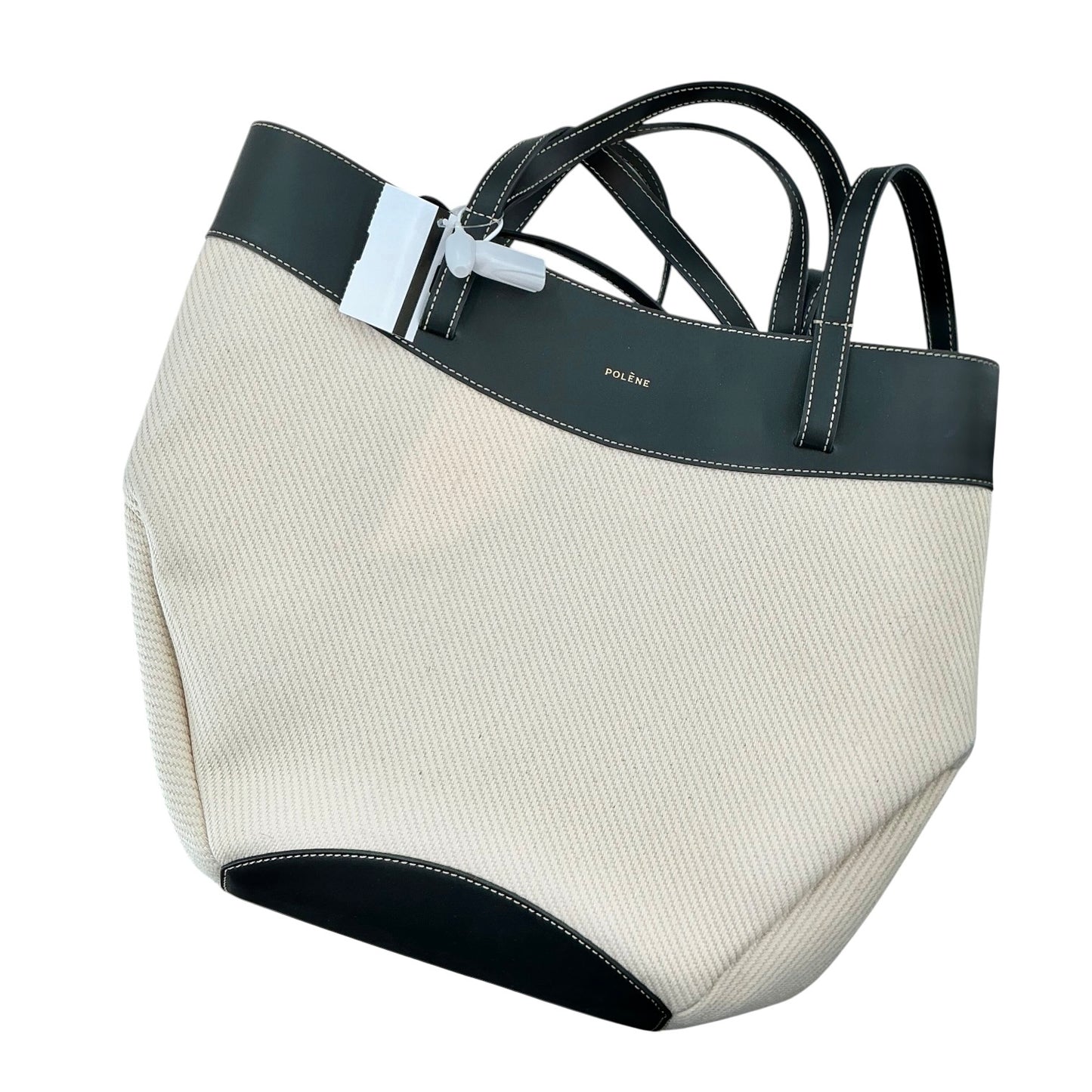 Polène Cyme Canvas and Leather Tote