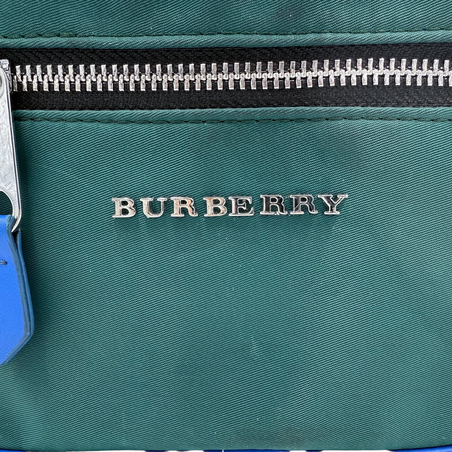 Burberry Paddy Green Blue Check Bag