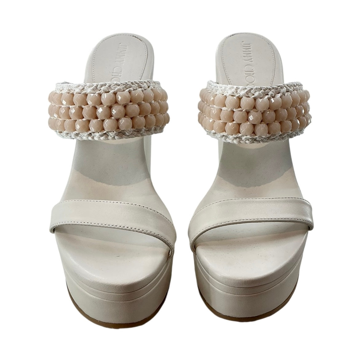 Jimmy Choo Amoure Wedge 130 Leather Sandals