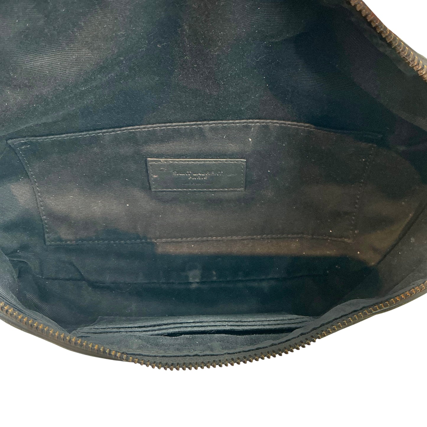 Saint Laurent (YSL) Classic Monogram Crocodile-Embossed Leather Belt Bag – Matte Black