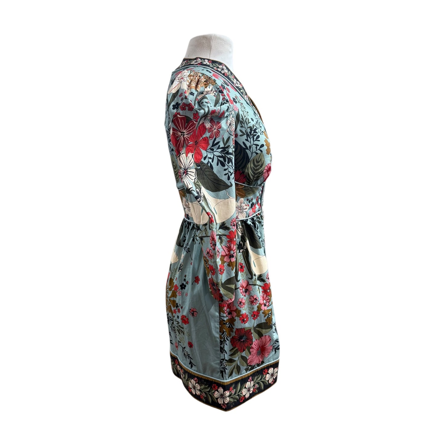 Farm Rio Blue Floral Mini Dress