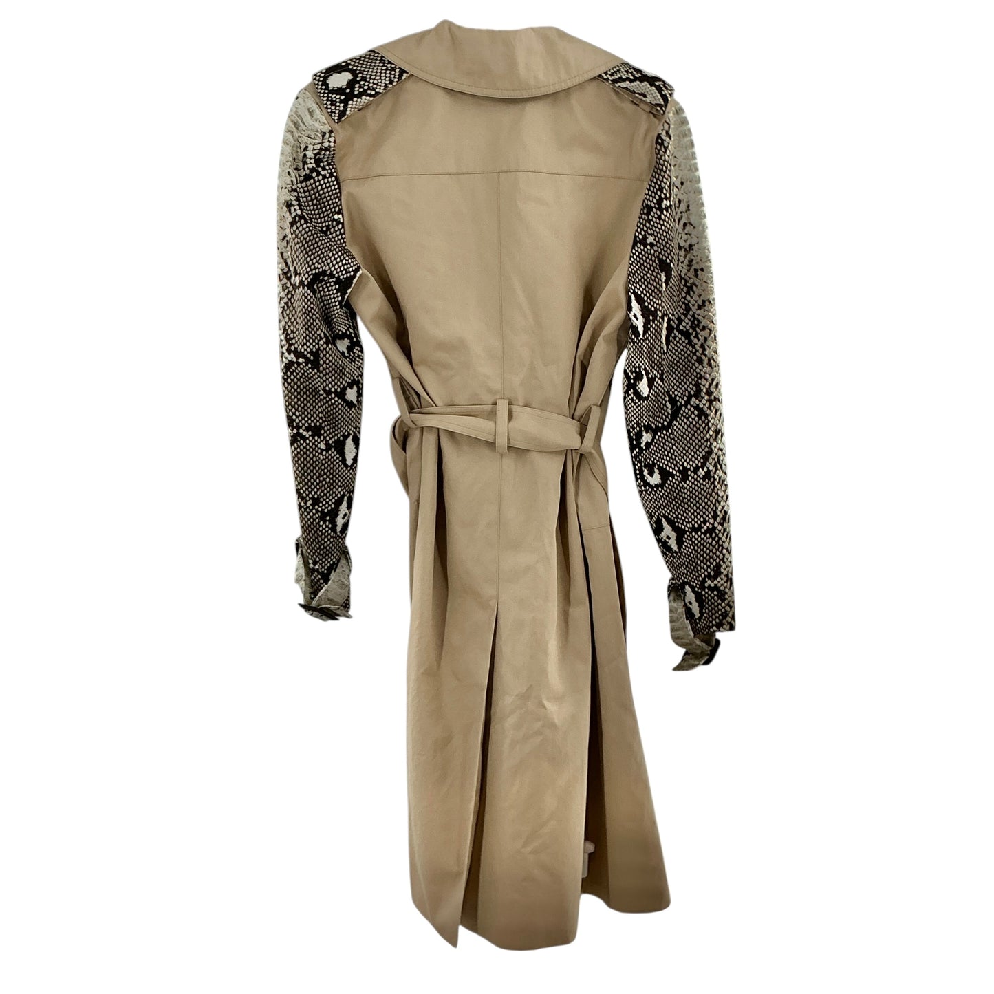 Chloé Vintage Python-Print Sleeve Trench Coat