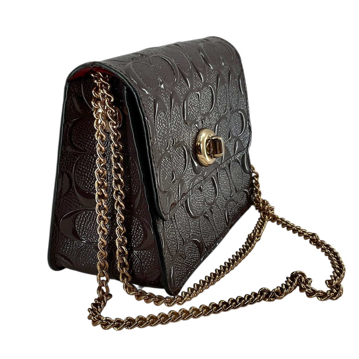 Coach Bowery Crossbody Bag in Signature Debossed Patent Leather