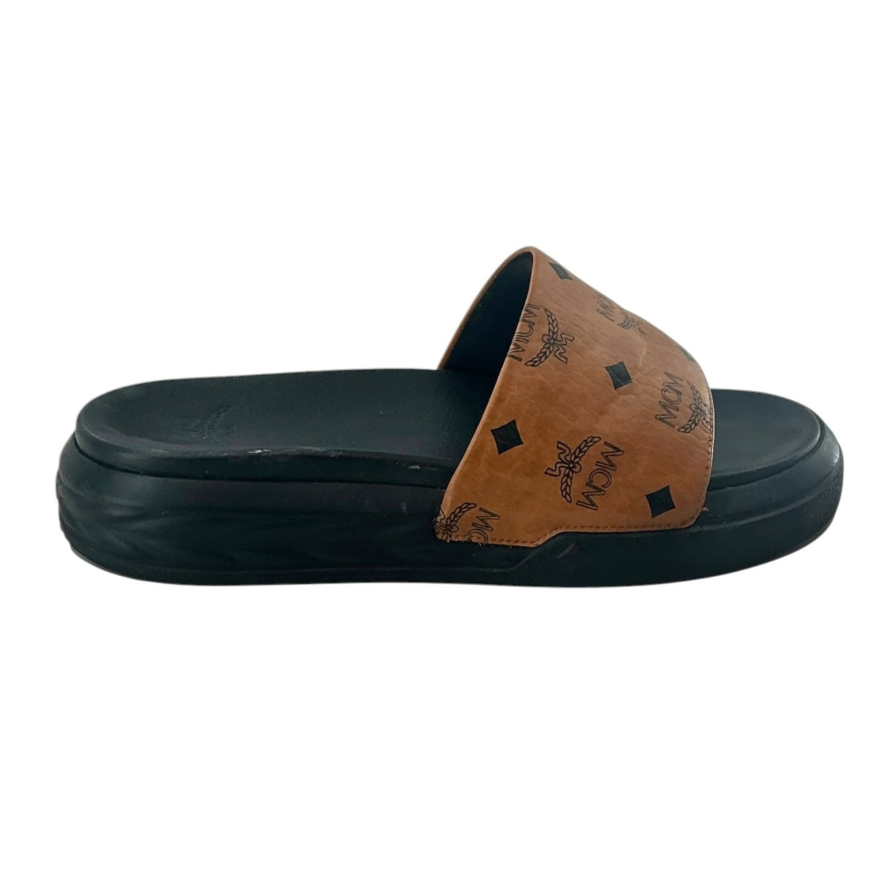 MCM Men’s Visetos Slide Sandals
