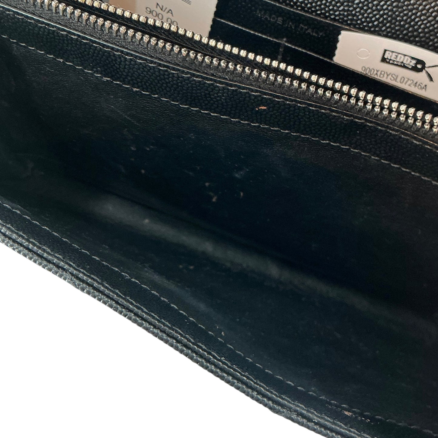 Saint Laurent Cassandre Matelassé Envelope Chain Wallet in Grain de Poudre Leather
