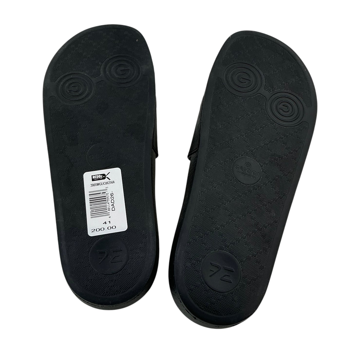 Gucci Logo Rubber Slide Sandals