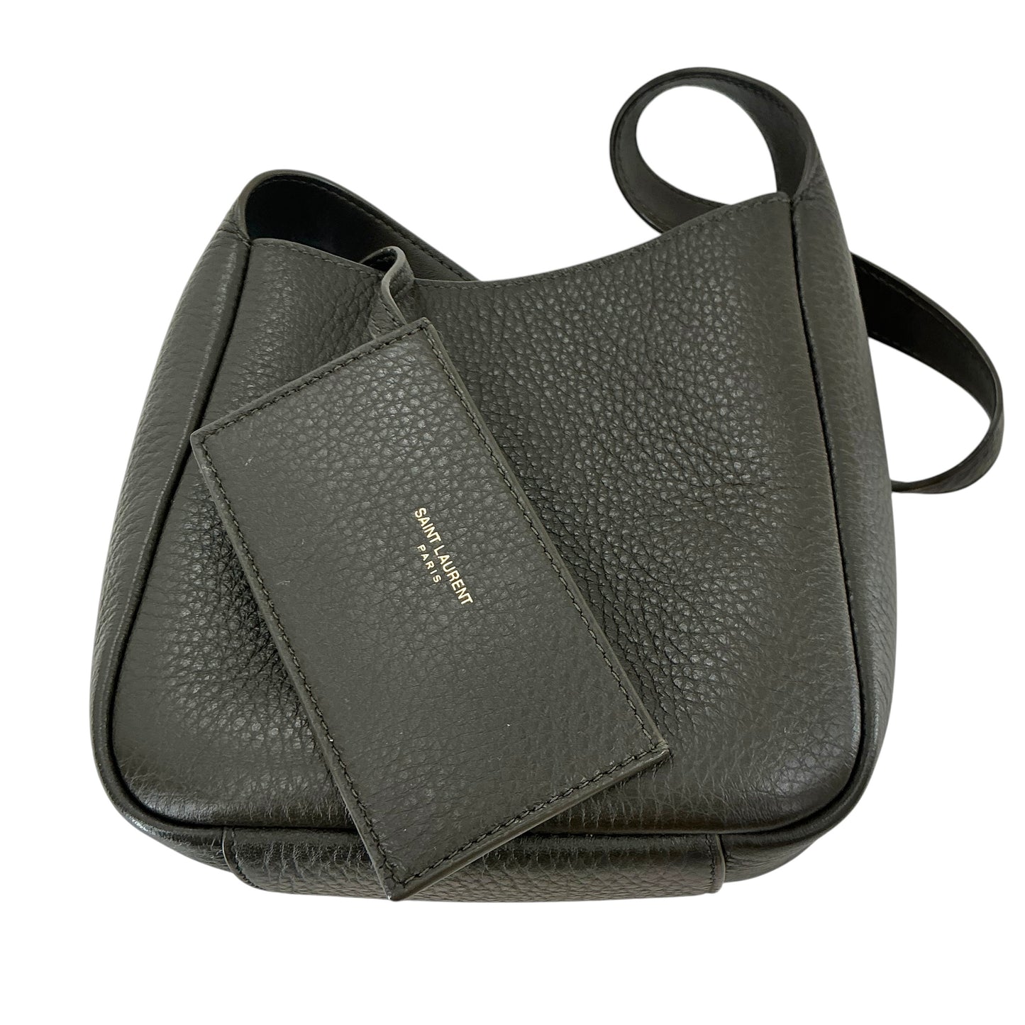 Saint Laurent Le 5 à 7 Supple Baby Grained Leather Hobo Bag