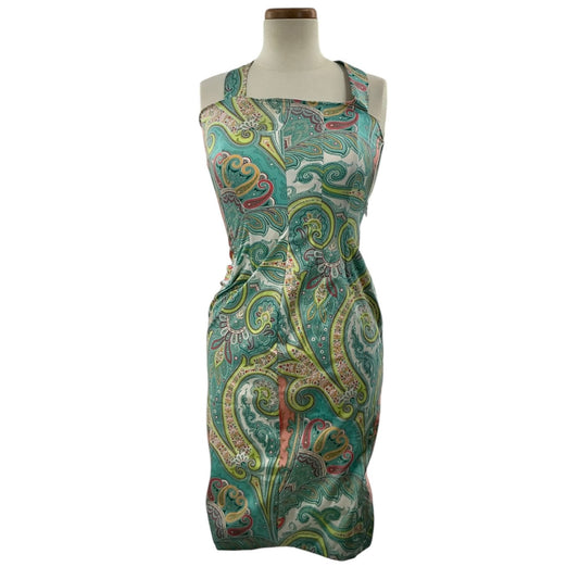 Dolce & Gabbana Vintage Stretch Silk Paisley Corset Dress