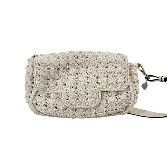 120% Lino Handmade Crochet Linen Flap Bag