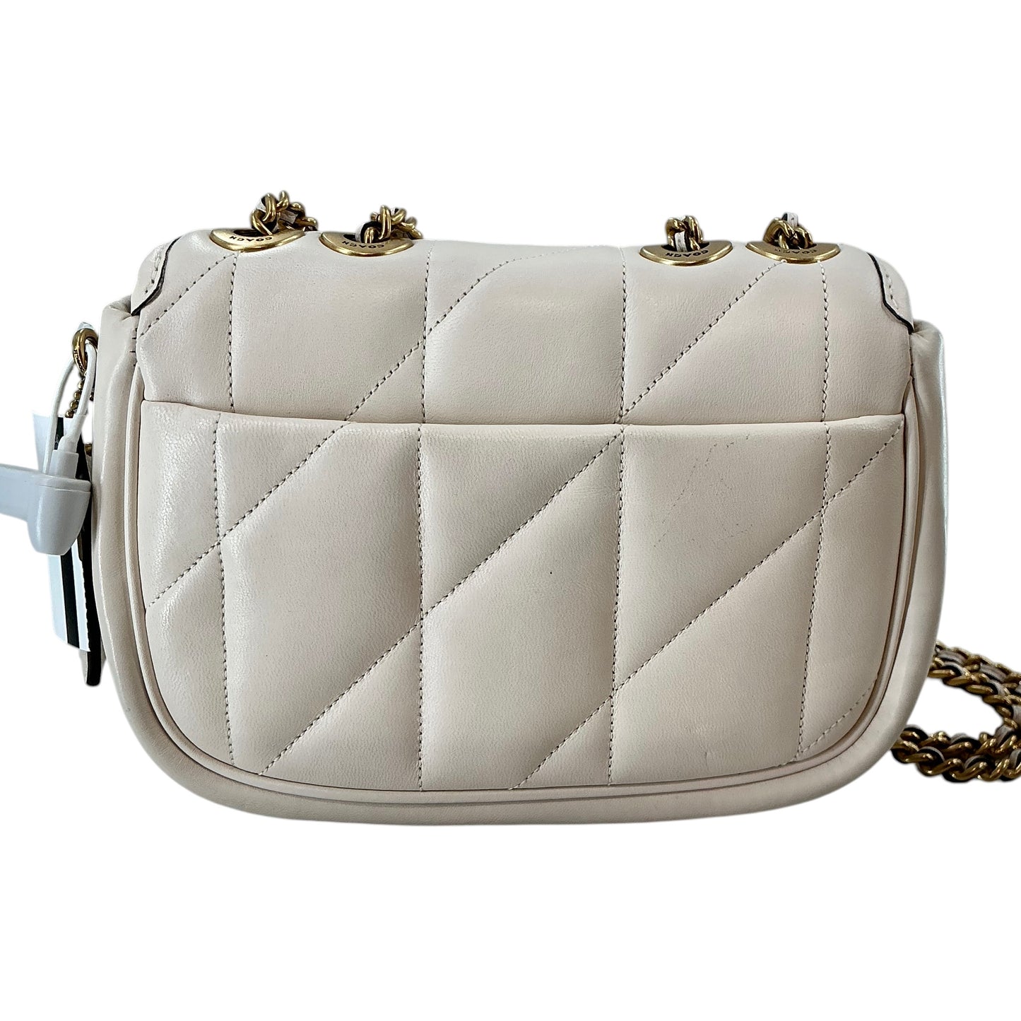 COACH Pillow Madison Shoulder Bag 18 With Quilting in Chalk