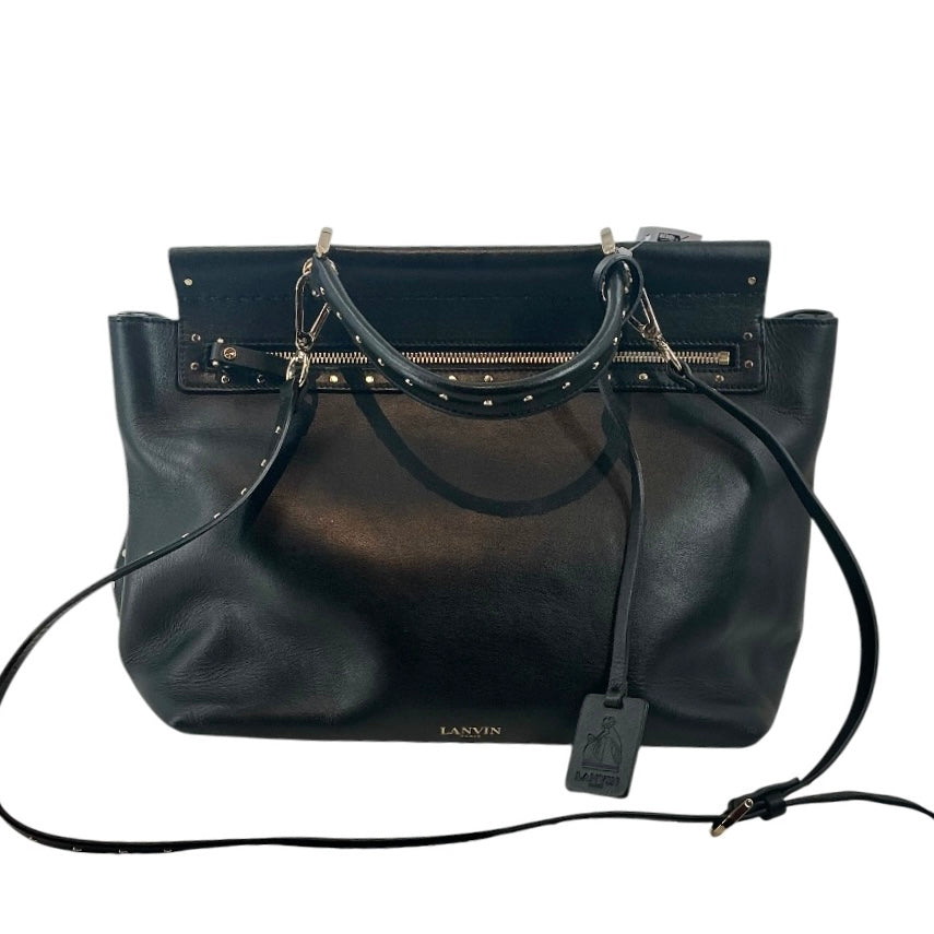 Lanvin Essential Leather Studded Shoulder Bag