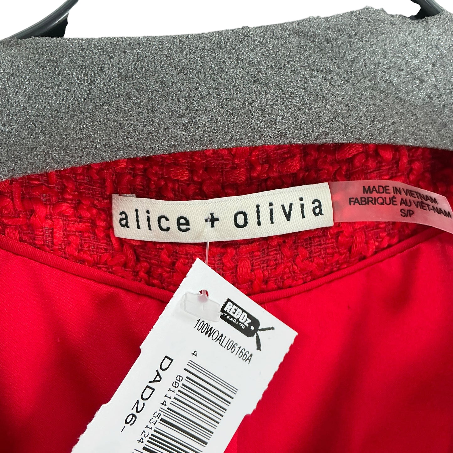 Alice + Olivia Landon Cropped Tweed Jacket