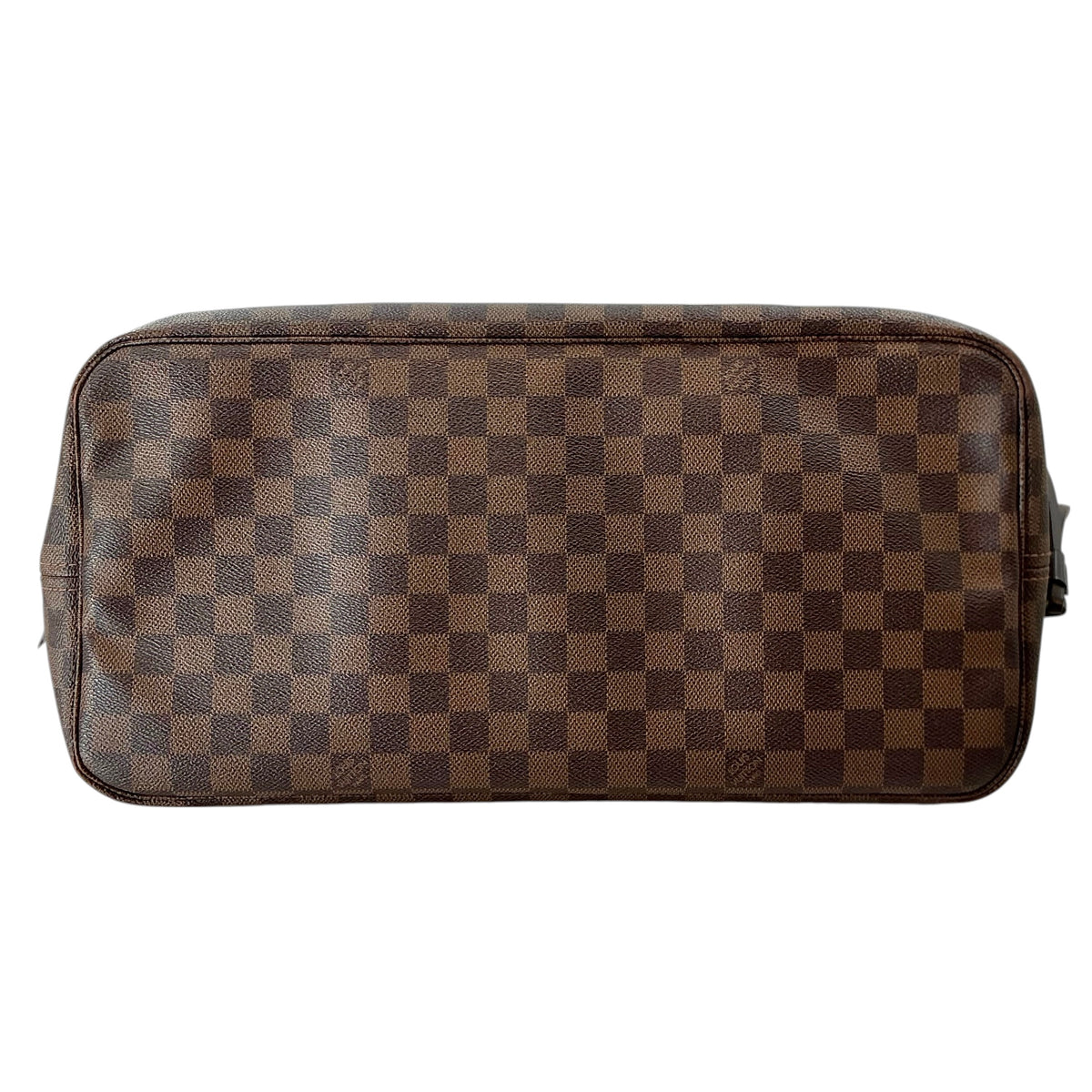 Louis Vuitton Neverfull GM Damier Ebene Tote Bag Brown Red Interior