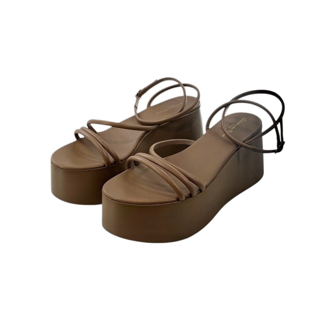 Gianvito Rossi Bekah Nappa Leather Platform Sandals